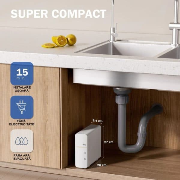 Sistem de ultrafiltrare, COMPACT UF99, sistem cu cartuse twist, 0.01 microni