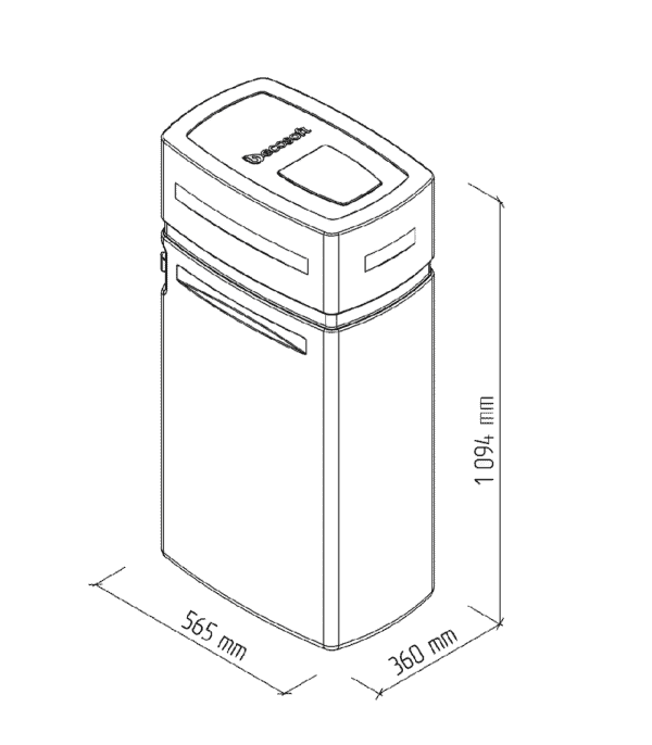 Stație de dedurizare și deferizare Ecosoft Anthracite Gold 250 (25L Ecomix A)