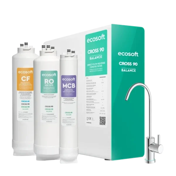 Sistem osmoza inversa Ecosoft Cross 90 Balance Remineralizare direct flow