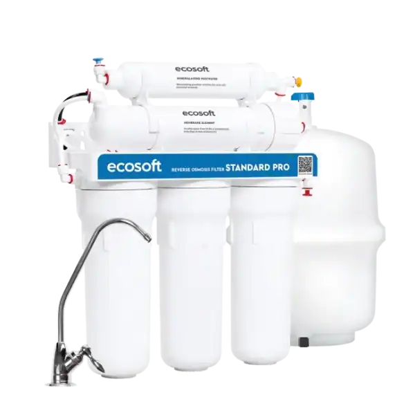 Sistem de osmoză inversă Ecosoft Standard Pro cu post-cărbune activ (5 trepte)
